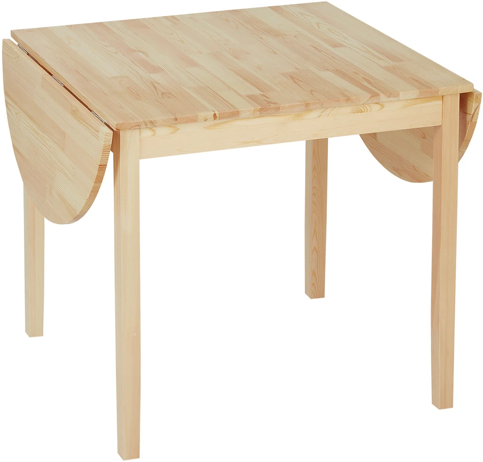 HOMCOM medinis sulankstomas valgomojo stalas, 6 vietų virtuvinis stalas su nuleidžiamais kraštais, kompaktiškas stalas mažoms erdvėms, valgomajam, virtuvei, 140 x 70 x 75 cm, natūralaus medžio spalvos