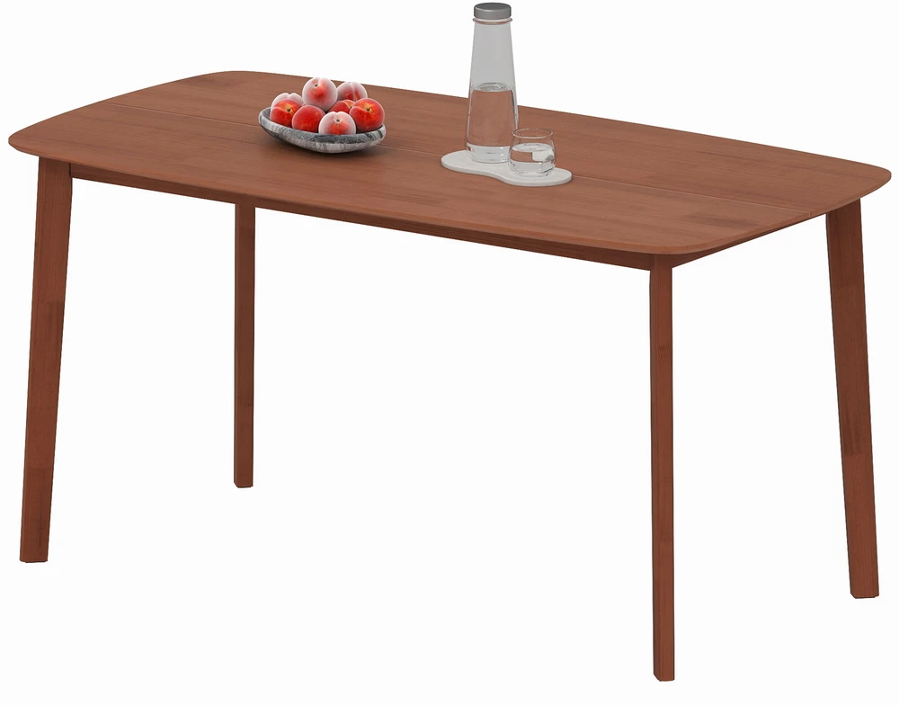 Valgomojo stalas, 150x80x76 cm, Rudas