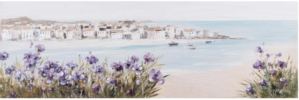 Home4You Aliejiniu da˛u pieinys 50x150 cm, papludimys / violetines geles
