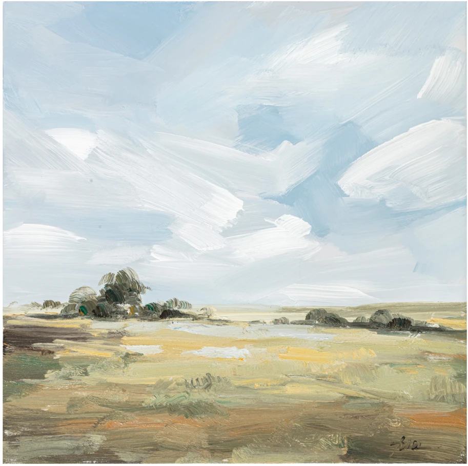 Home4You Aliejinė tapyba 60x60cm, vasaros peizažas