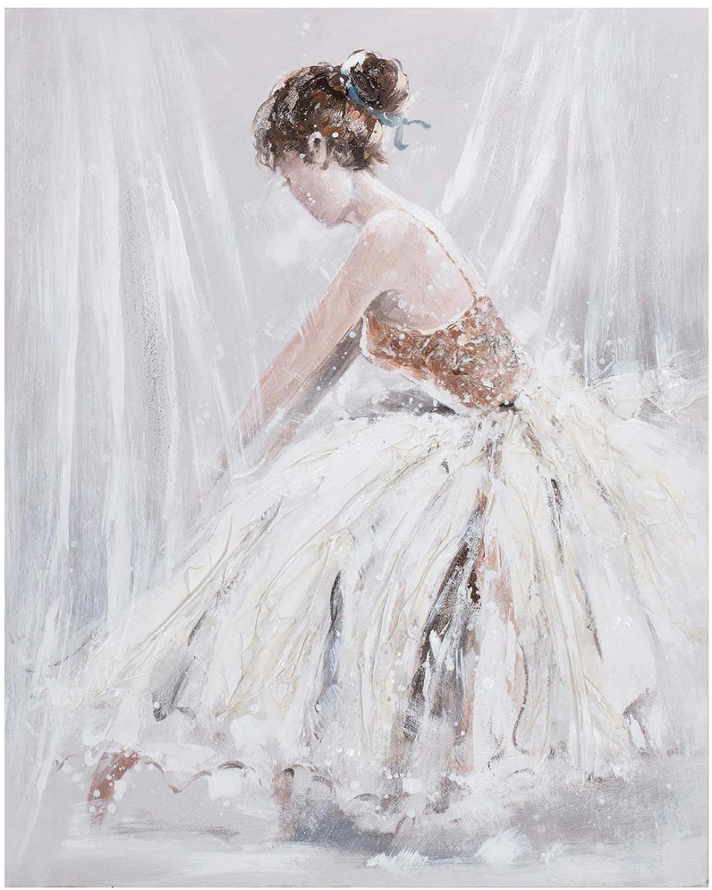 Home4You Aliejiniu da˛u pieinys, 80x100 cm, panele balta suknele