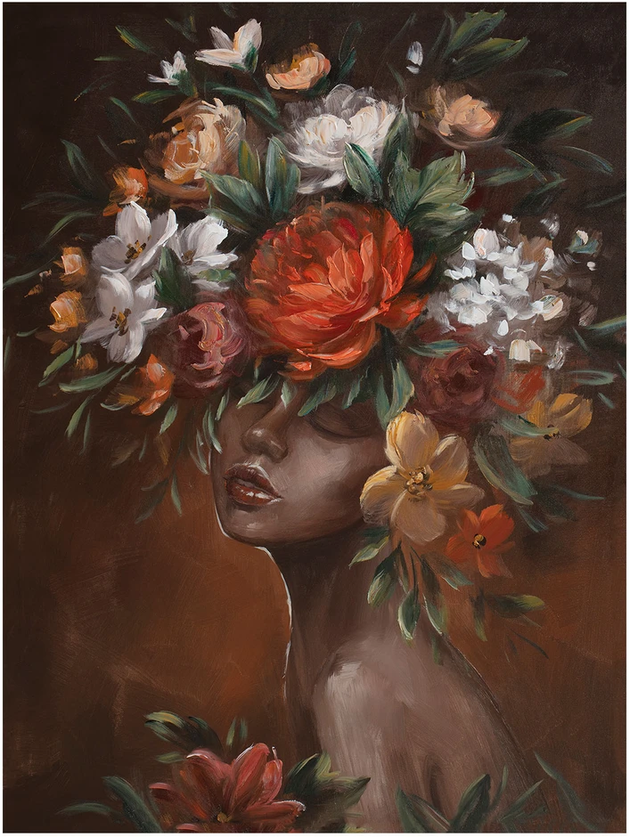 Home4You Aliejinė tapyba 90x120cm, gėlės galvutė