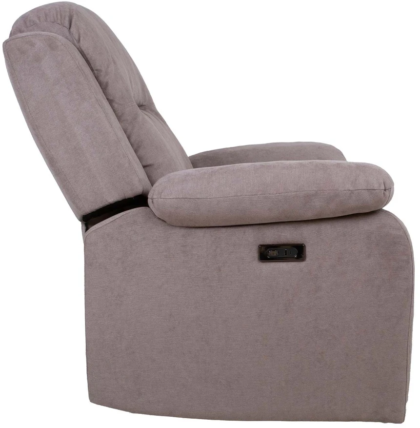 Home4You Atlošas fotelis LOWRI su elektriniu mechanizmu, taupe