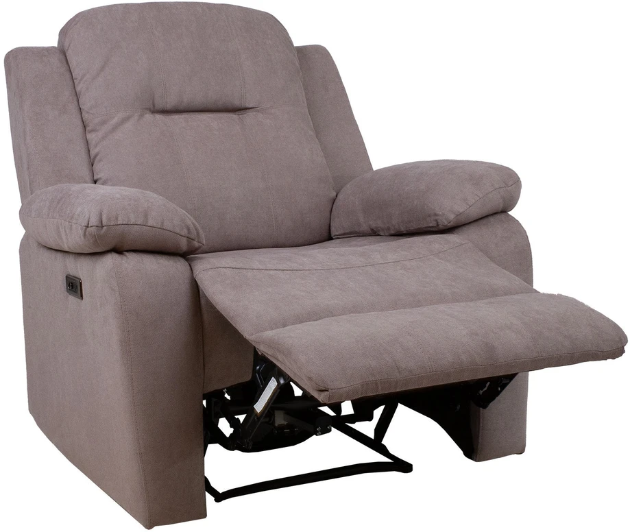 Home4You Atlošas fotelis LOWRI su elektriniu mechanizmu, taupe