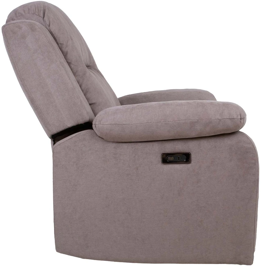 Home4You Atlošas fotelis LOWRI su elektriniu mechanizmu, taupe