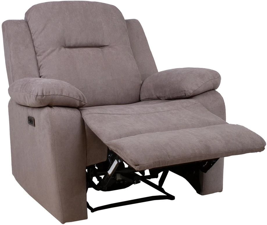 Home4You Atlošas fotelis LOWRI su elektriniu mechanizmu, taupe