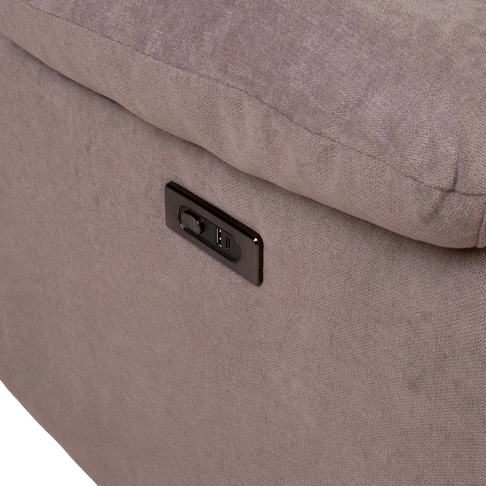 Home4You Atlošas fotelis LOWRI su elektriniu mechanizmu, taupe