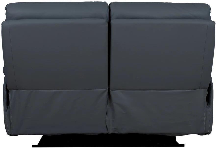 Home4You Dark Atlošas sofa BOWEN 2-vietė su elektriniu mechanizmu, tamsiai pilka natūrali oda