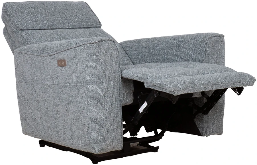 Home4You Atlošiamas fotelis BOSCO su elektriniu mechanizmu, melsvai pilkas