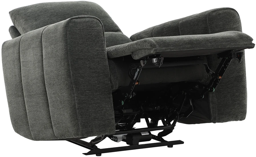 Fotelis Home4You Atlošiamas krėslas MATIAS su elektriniu mechanizmu, pilkas
