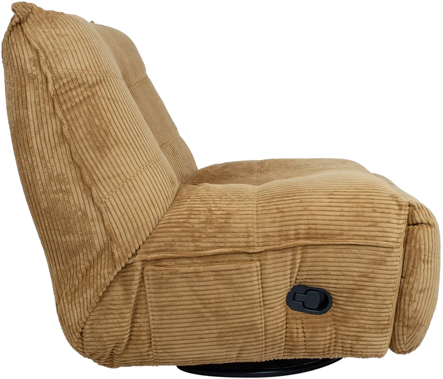 Fotelis Home4You Atlošas laisvalaikio kėdė WIN-WIN su rankiniu mechanizmu, imbiero