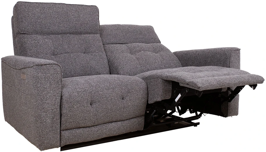 Home4You Atlošiama sofa BOSCO, 2 vietų, su elektriniu mechanizmu, pilka