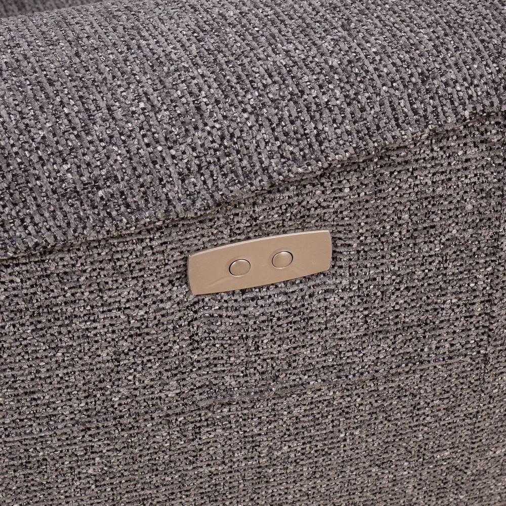 Home4You Sofa su reglaineriu BOSCO 2-vietų Elektrinė Pilka