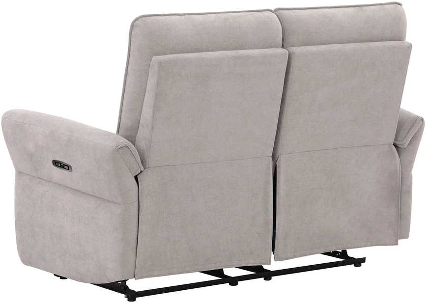 Home4You Atlošiama sofa DAMIKA, 2 vietų, su elektriniu mechanizmu, pilka