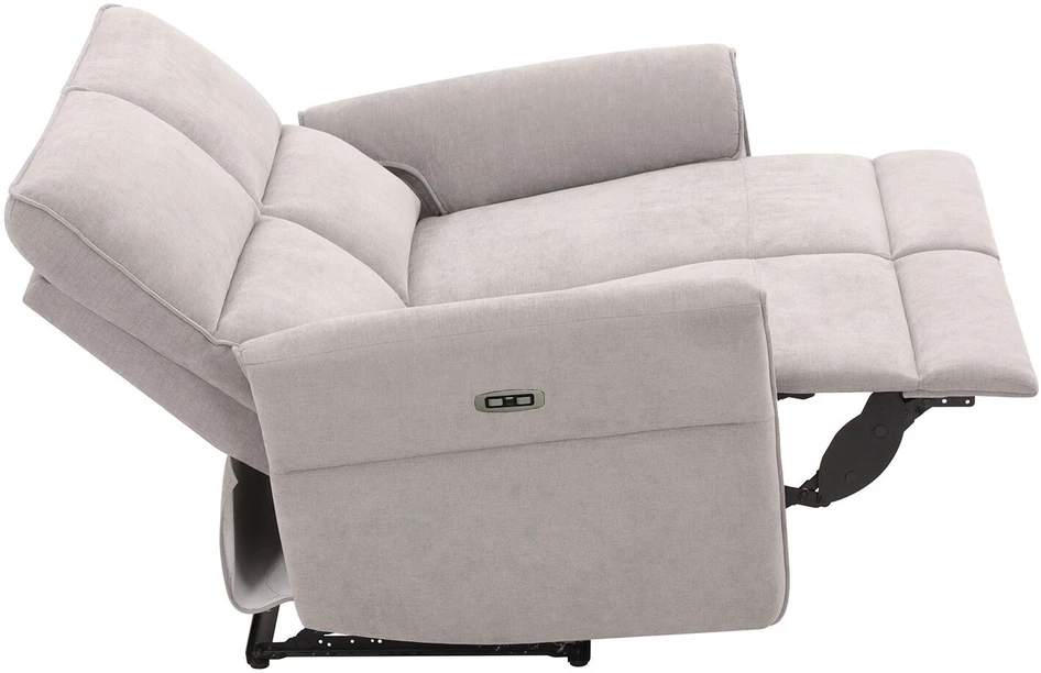 Home4You Sofa-reglaineris DAMIKA 2 vietų Elektrinis Pilka