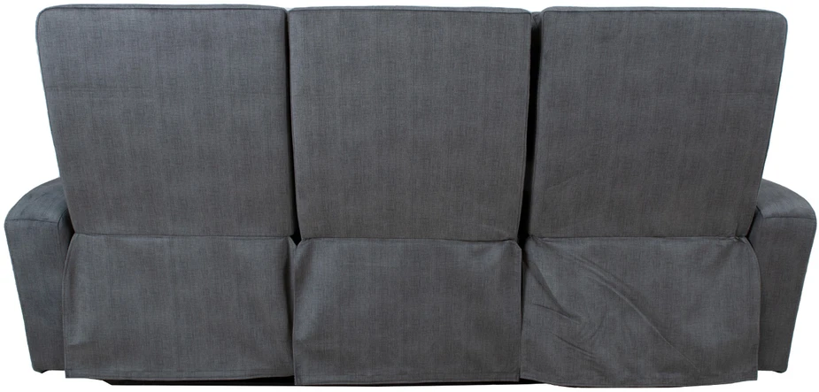 Home4You Velvet Atlošas sofa GASTON 3-vietė su elektriniu mechanizmu, pilkas aksomas