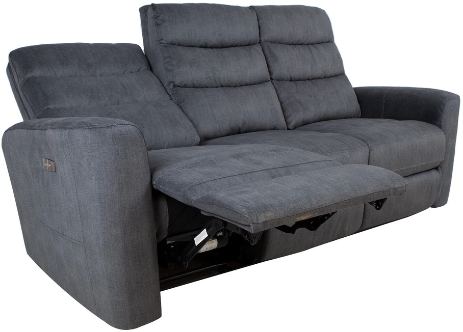 Home4You Sofa Gaston 3 – vietų reglaineris, elektrinis, pilkas aksomas