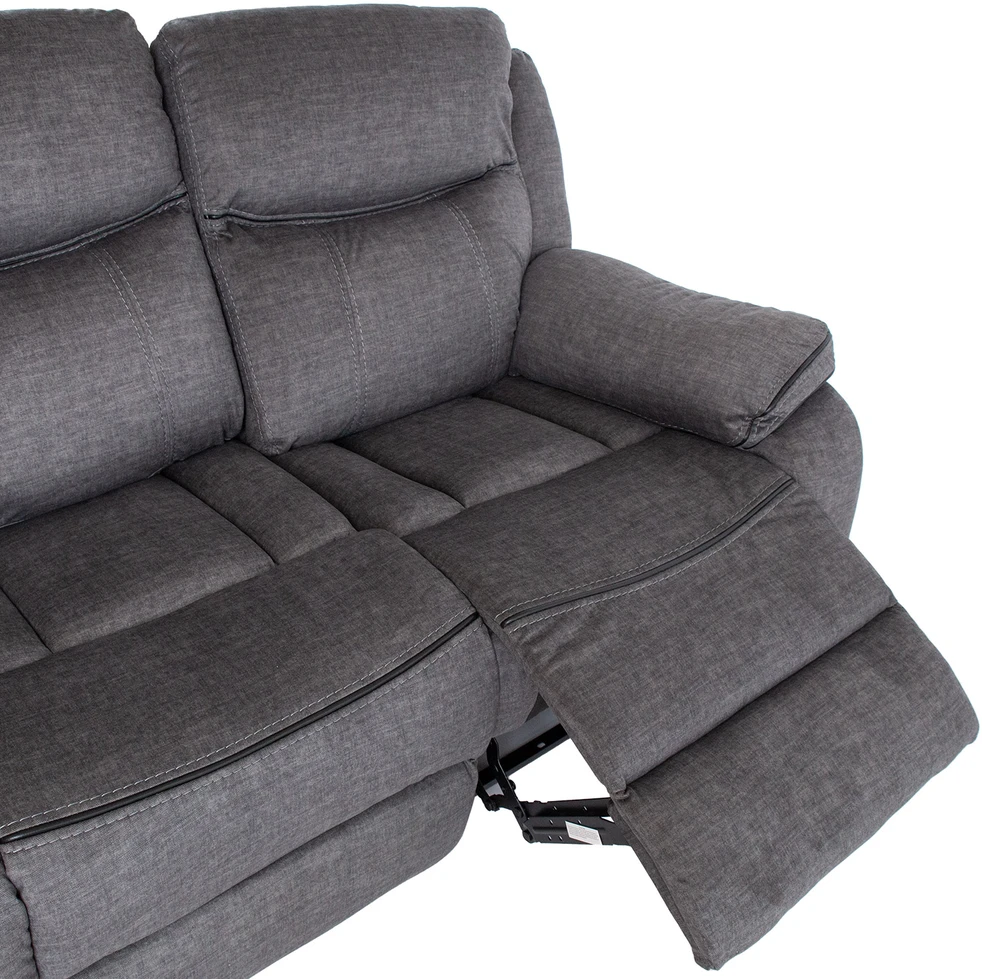 Home4You Sofa su atlošu GENTRY 3-vietė, mechaninė, pilka