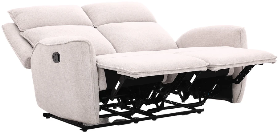 Home4You Atlošiama sofa MAREN, 2 vietų, su rankiniu mechanizmu, smėlio spalvos