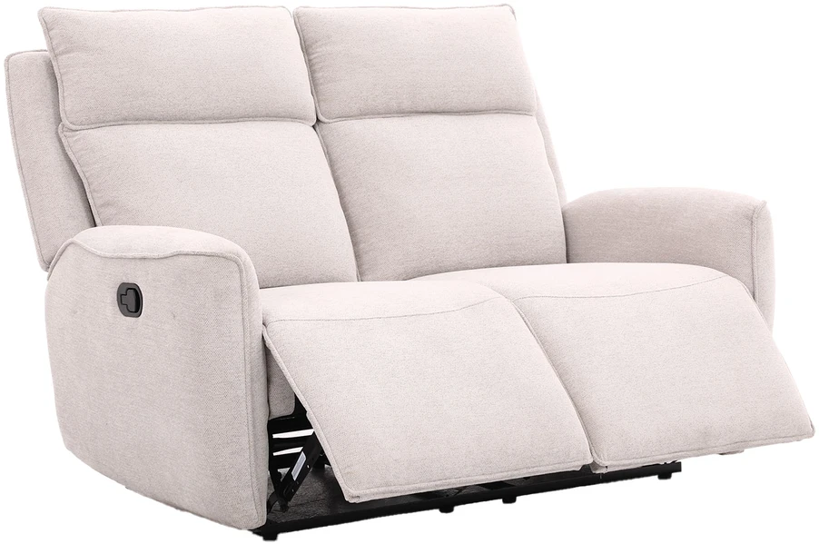 Home4You Atlošiama sofa MAREN, 2 vietų, su rankiniu mechanizmu, smėlio spalvos