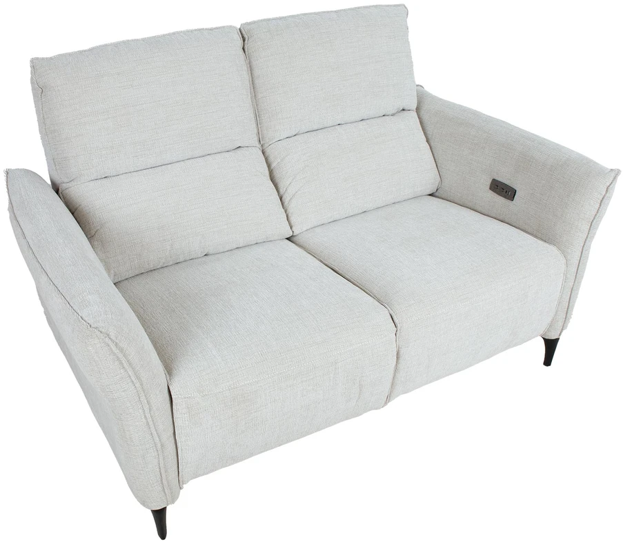 Home4You Atlošiama sofa MIAMI, 2 vietų, su elektriniu mechanizmu, šviesiai smėlio spalvos