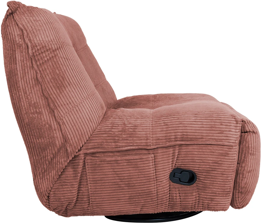 Fotelis Home4You Rožinė Atlošas laisvalaikio kėdė WIN-WIN su rankiniu mechanizmu, rožinė