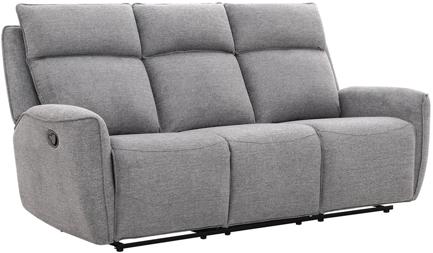 Home4You Trivietė sofa MAREN su rankiniu mechanizmu, pilka