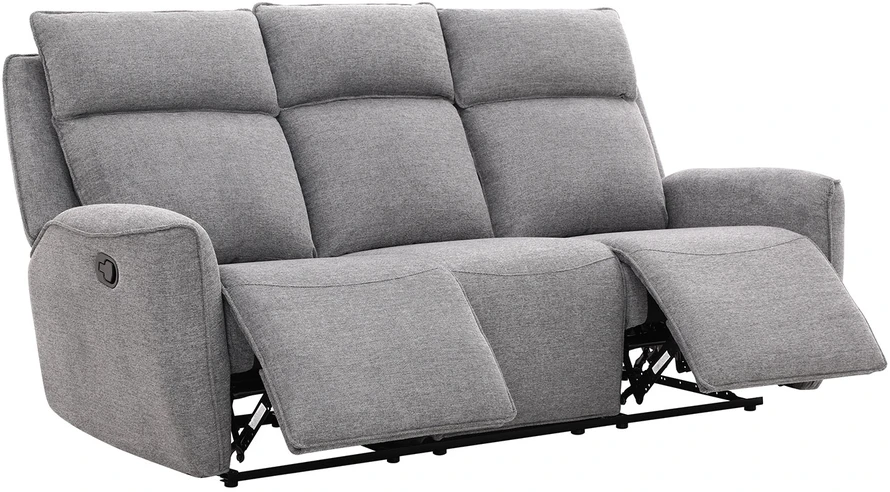 Home4You Trivietė sofa MAREN su rankiniu mechanizmu, pilka