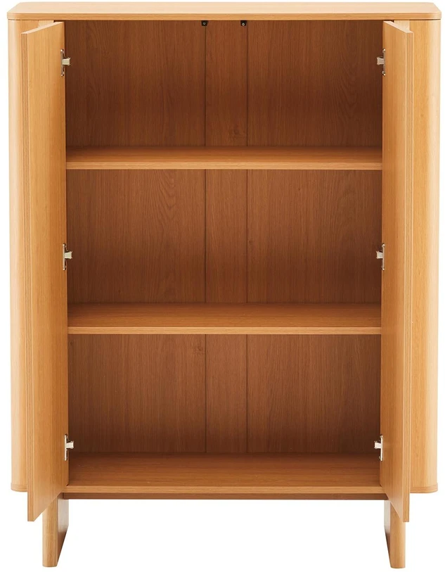 TV staliukas Home4You Komoda MORBEN 100x42xA130cm, melaminas su ąžuolo dekoru