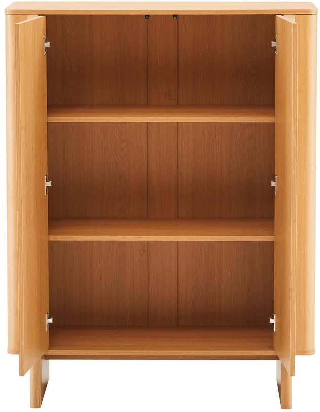 TV staliukas Home4You Komoda MORBEN 100x42xA130cm, melaminas su ąžuolo dekoru