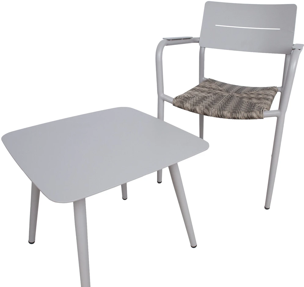 Lauko baldų komplektas Home4You Balkono komplektas COCORA stalas, 2 kėdės, taupus
