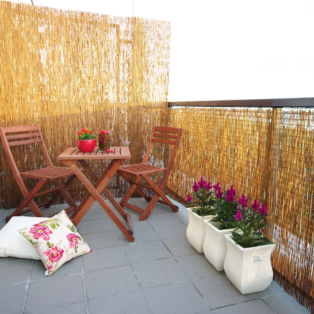 Home4You Pinta bambuko tvora IN GARDEN, 1x3m, natūralus bambukas D14/16mm - viela viduje