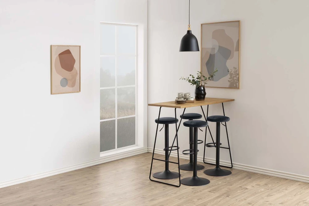 Home4You Actona Baro kėdutė Finch VIC tamsiai pilka