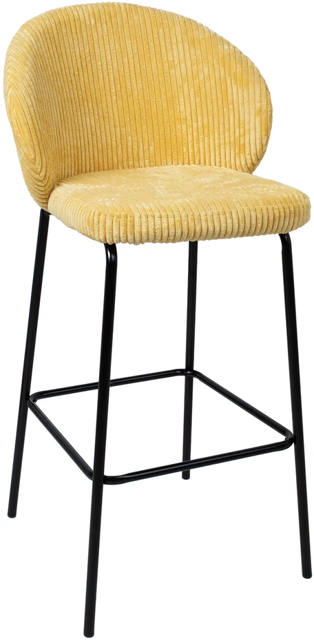 Home4You Baro kėdė ZIVA geltonas velvetas