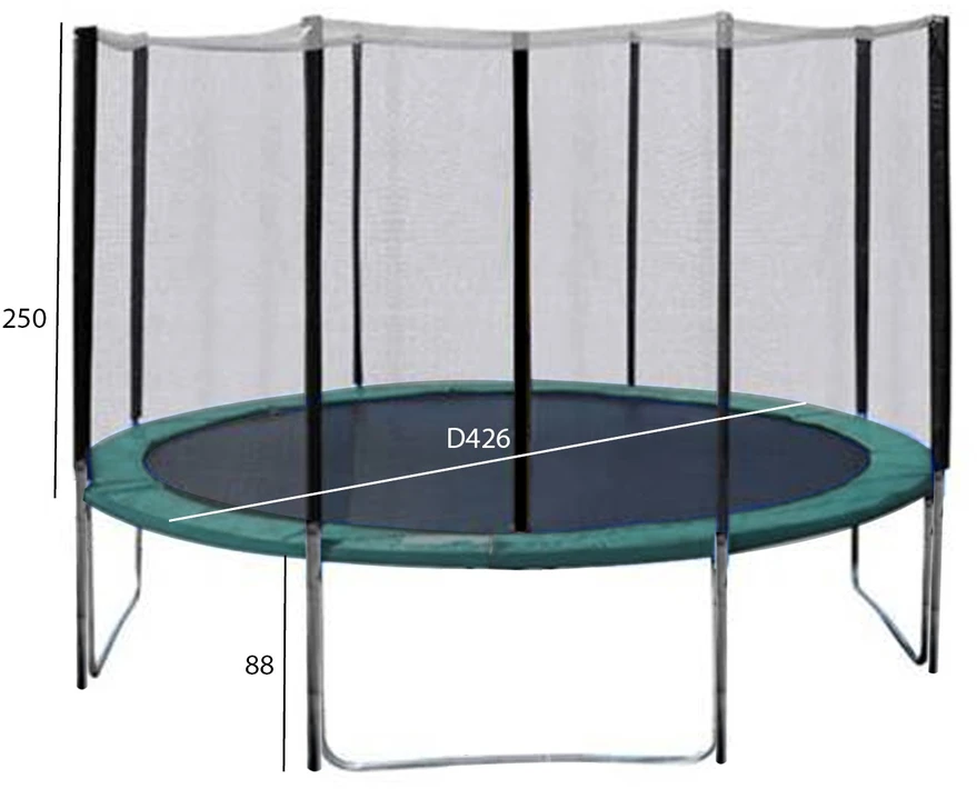 Batutas 426 cm su išmatavimais