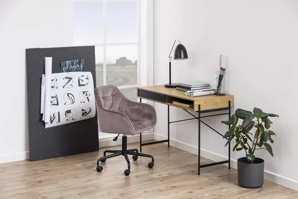 Home4You Actona Rožinė biuro kėdė Brooke VIC