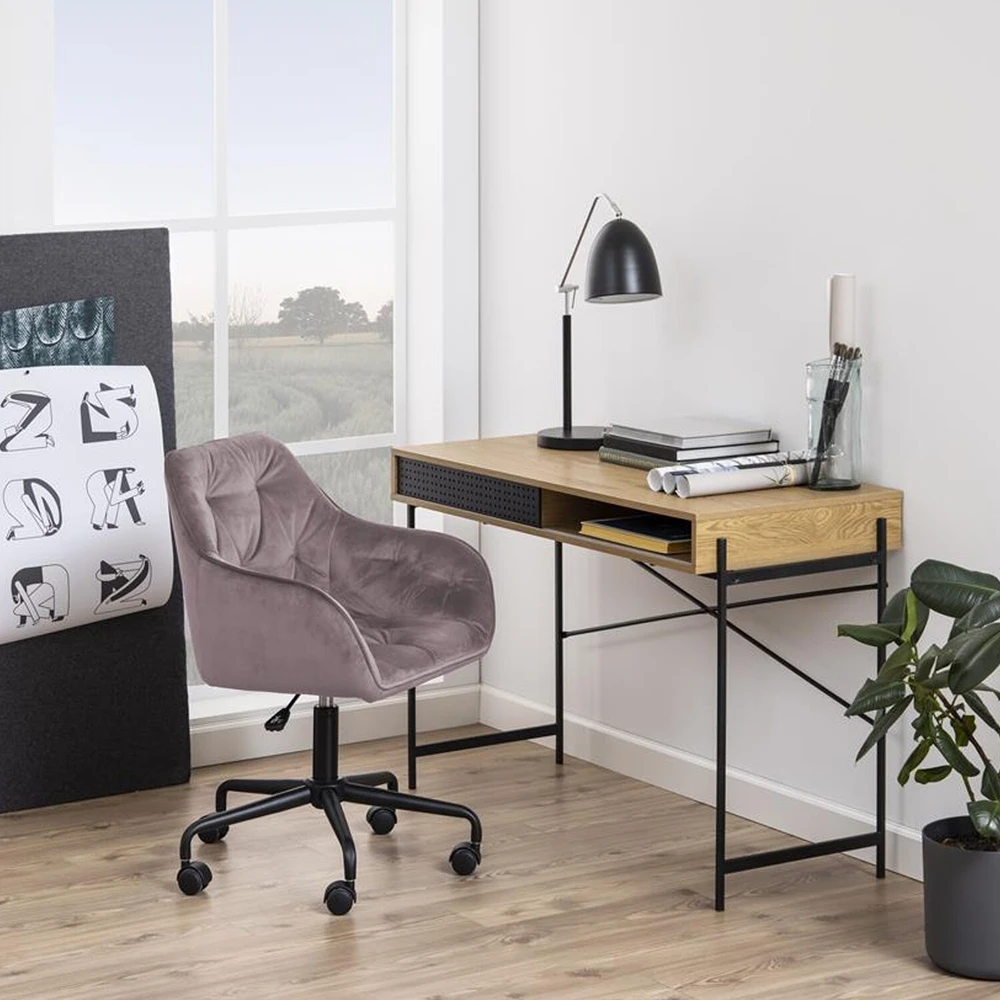 Home4You Actona Rožinė biuro kėdė Brooke VIC
