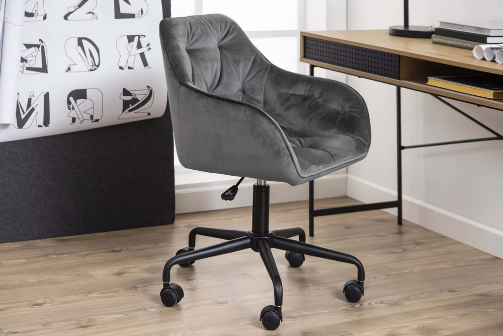 Home4You Biuro kėdė BROOKE dark pilkas