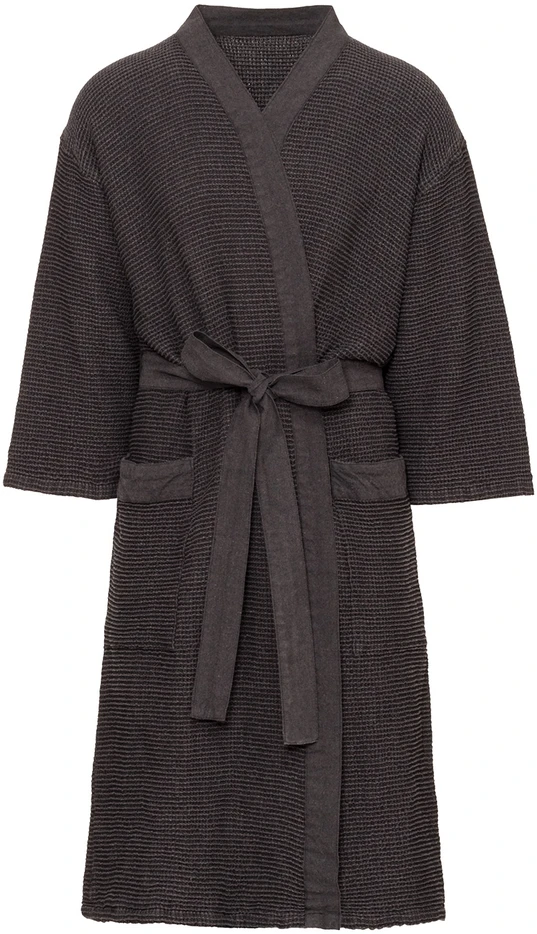 Home4You Bathrobe RENTO Pilkas, L/XL