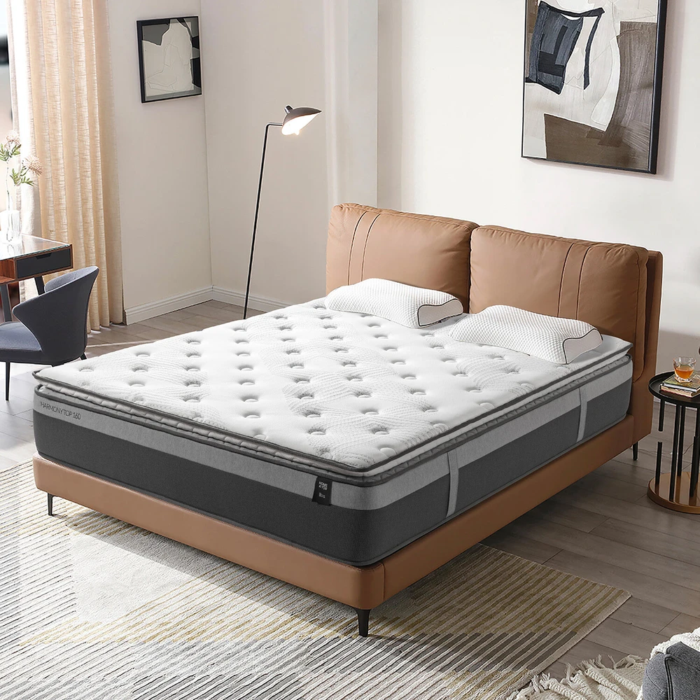 Spyruoklinis čiužinys HARMONY TOP, 140x200xH33cm, susukamas