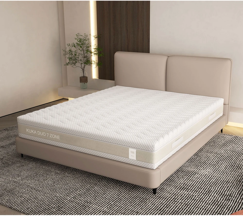 Home4You Spyruoklinis čiužinys KUKA DUO 7 ZONE 180x200xH23cm