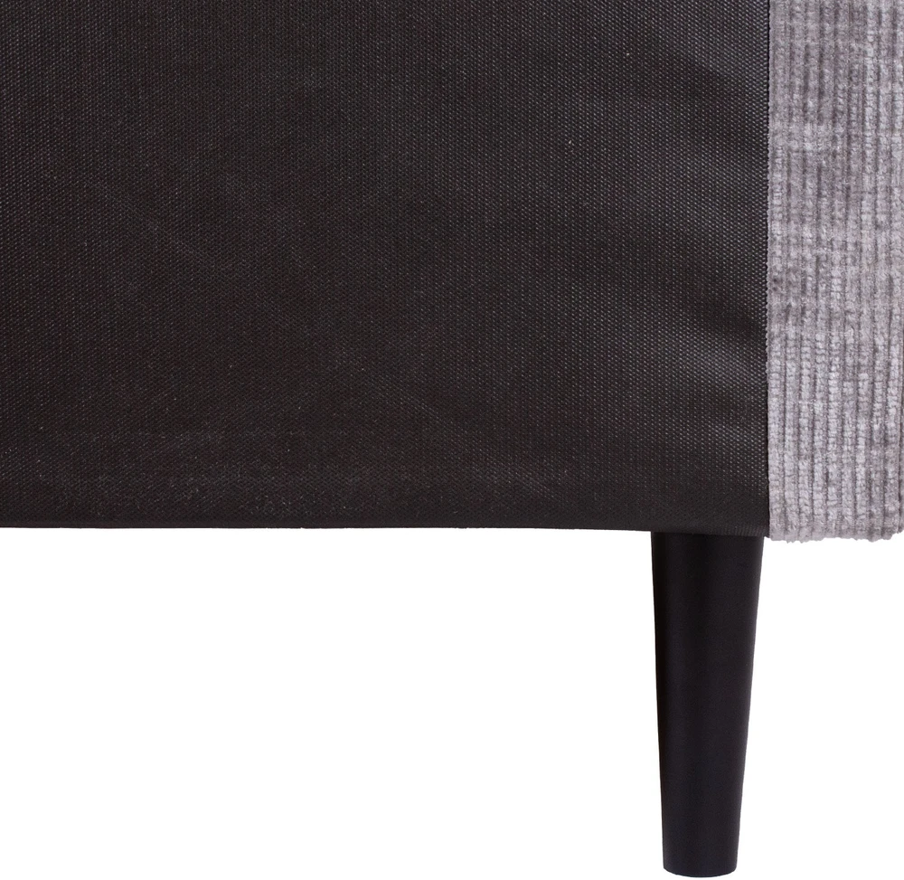 Home4You Continental bed LAARA 90x200 cm, pilkšvai smėlio spalvos