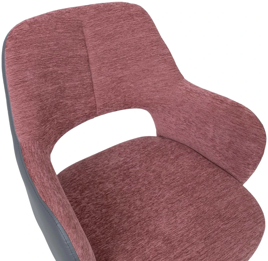 Home4You Biuro kėdė KENO with castors, dark pink/pilkas