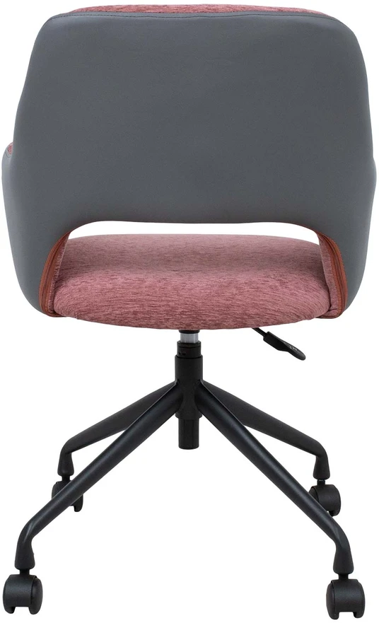 Home4You Biuro kėdė KENO with castors, dark pink/pilkas