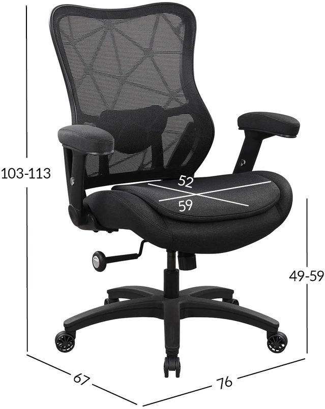 Home4You Biuro kėdė DEMI juodas