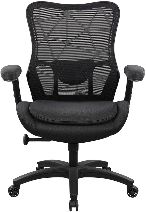 Juoda DEMI kėdė su geometriniu atlošu