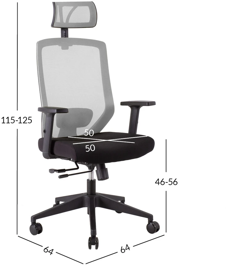 Home4You Biuro kėdė JOY 64x64xH115-125cm