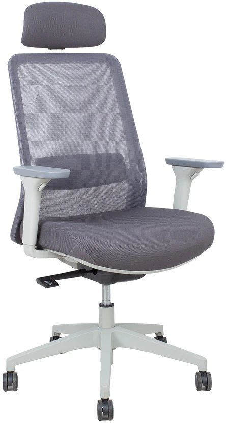 Pilka tinklinė ergonomiška biuro kėdė SANTO