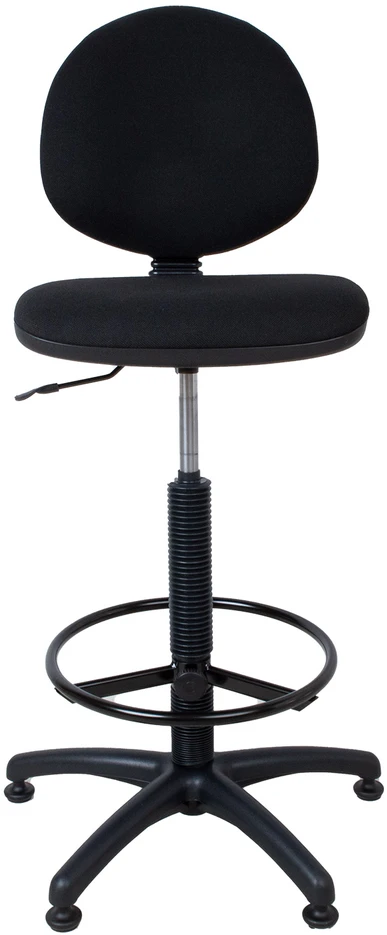 Home4You Aukšta kėdė SMART, 46x42,5-46,5x109-132,5 cm, sėdynė ir atlošas: vilkti audiniu, spalva: juoda