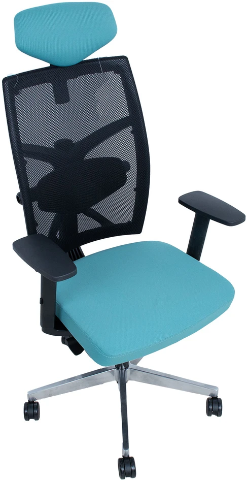 Home4You Mėlyna Biuro kėdė TUNE teal mėlynas/juodas